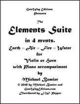 Elements Suite in Four Movements Violin or Horn and Piano P.O.D. cover